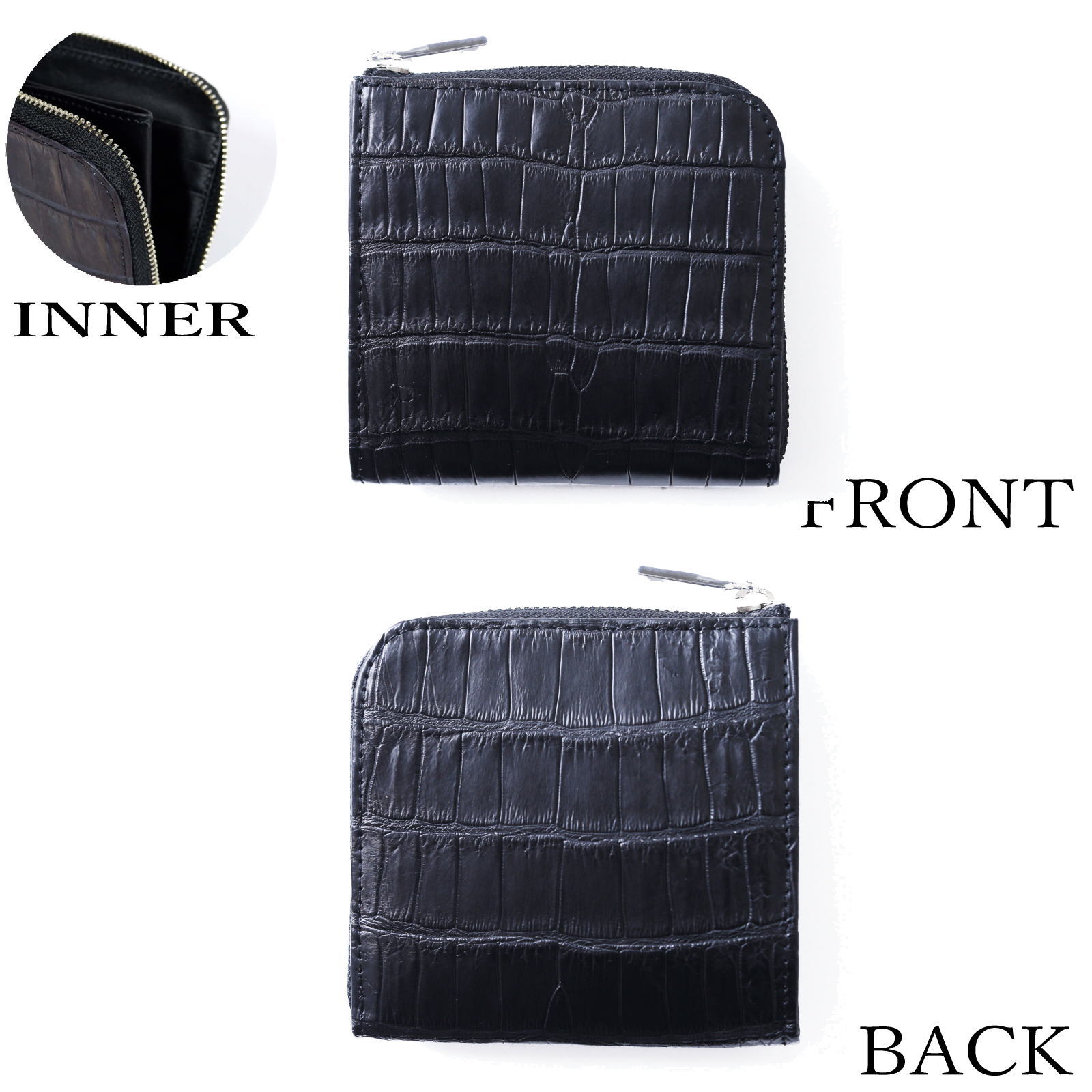 L字ファスナー革財布　ハーフサイズ財布　本革財布　ファスナー財布　レザー財布 L字ファスナーミニ財布｜RICKERS公式ショップ本店