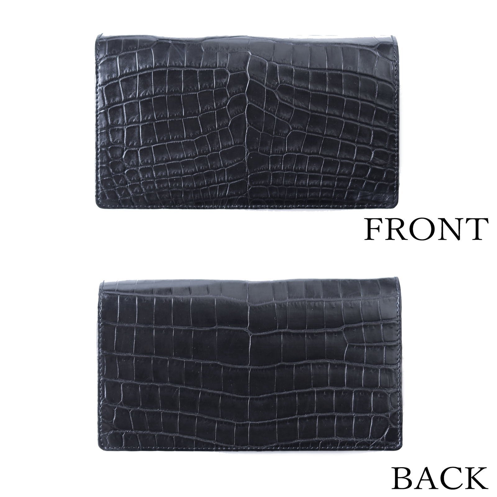 ナイルクロコダイル革 500万円用 長財布 本無双仕立て | 手染め