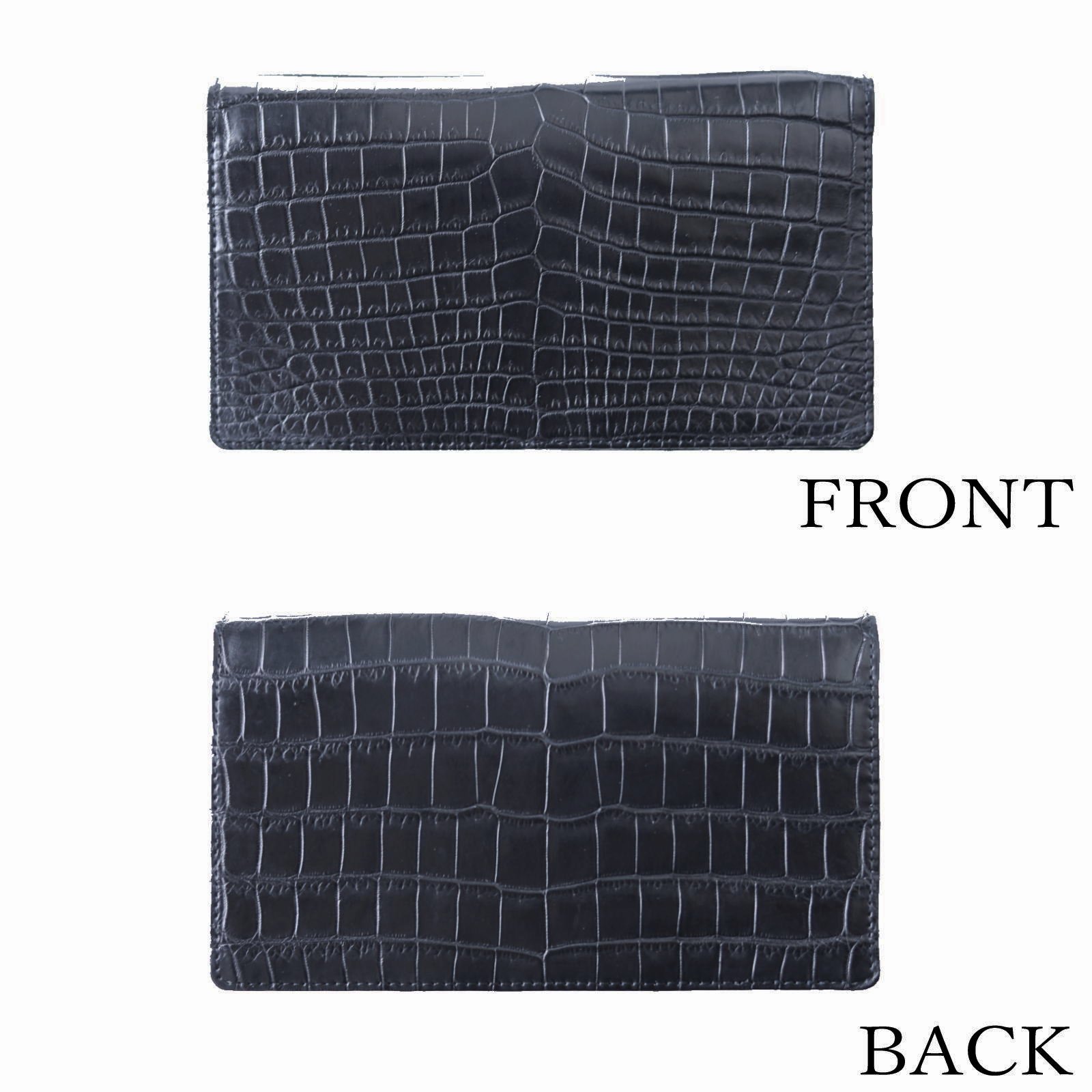 未使用クロコダイル長財布 ナイルクロコダイル革 500万円用 長財布 本無双仕立て | 手染め