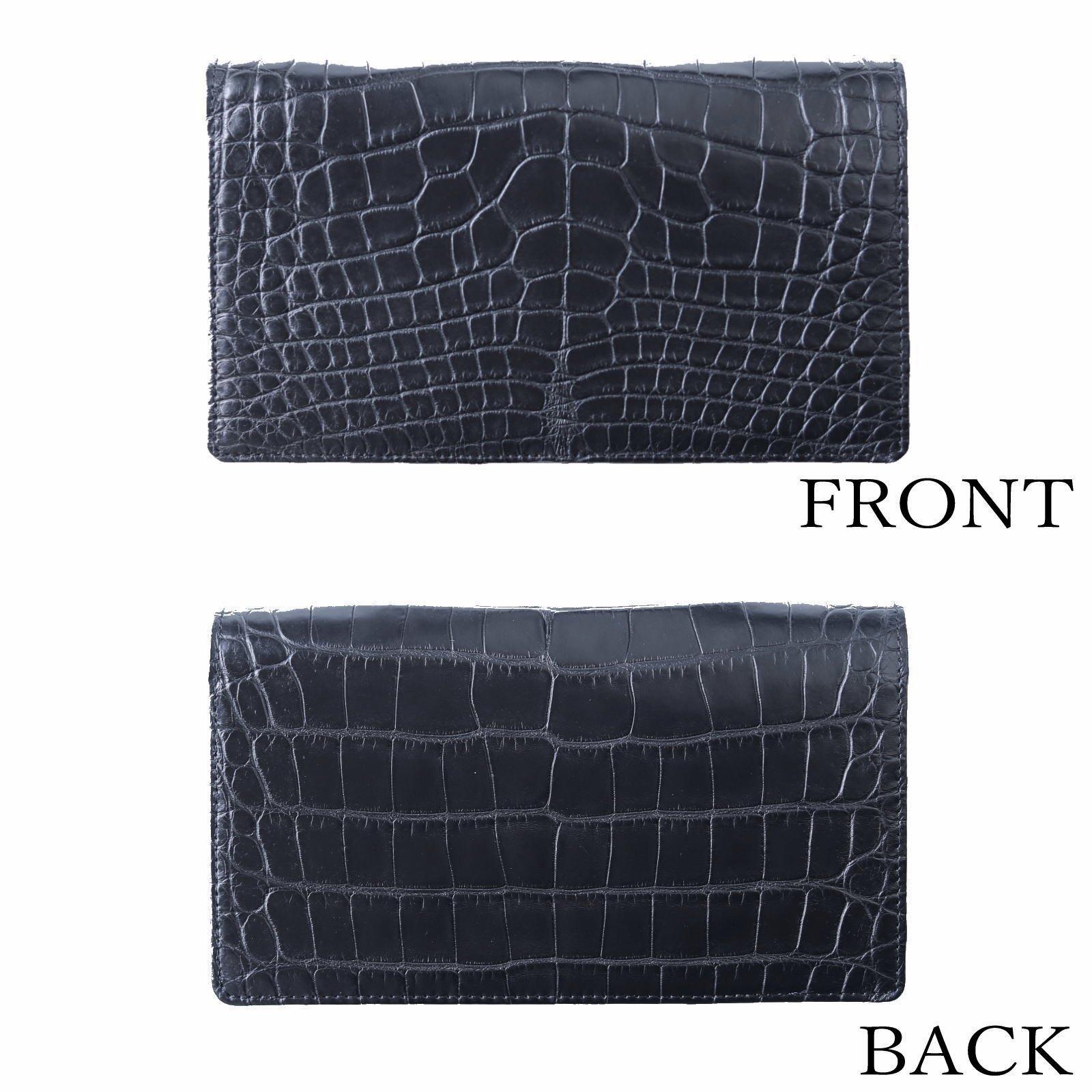 ナイルクロコダイル革 500万円用 長財布 本無双仕立て | 手染め