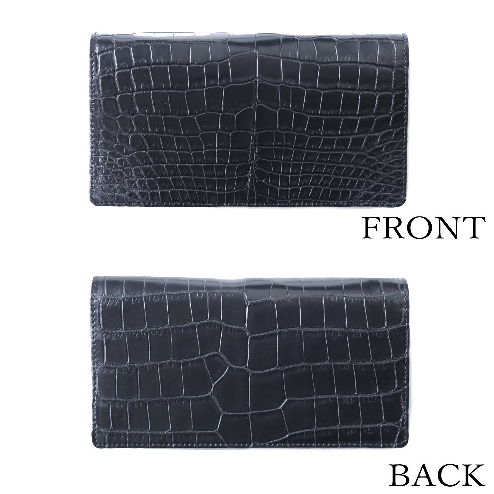 ナイルクロコダイル革 300万円用 長財布 本無双仕立て | 手染め